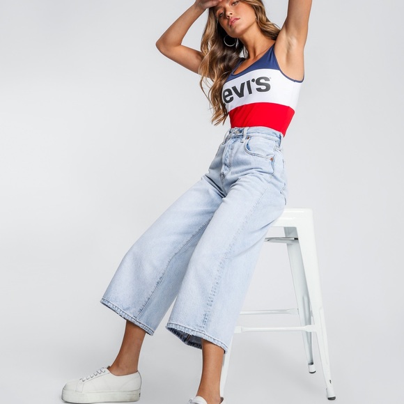 levis high water wide leg